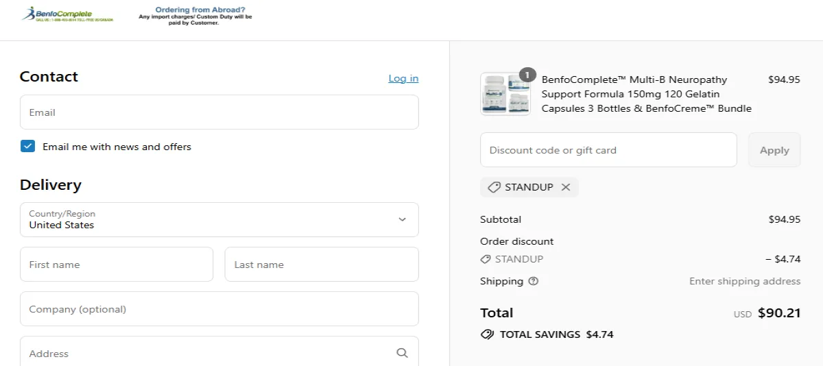 Proof screenshot for STANDUP
