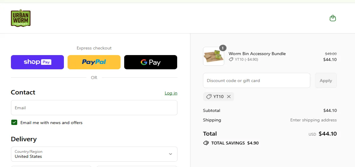 Proof screenshot for YT10