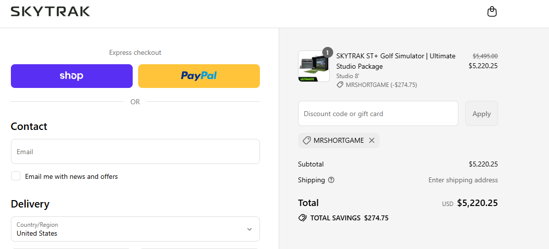 Proof screenshot for MRSHORTGAME