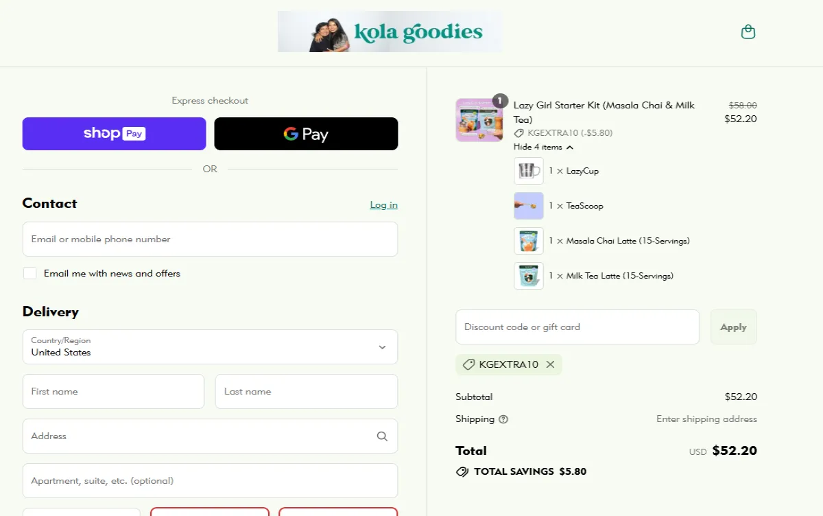 Proof screenshot for KGEXTRA10