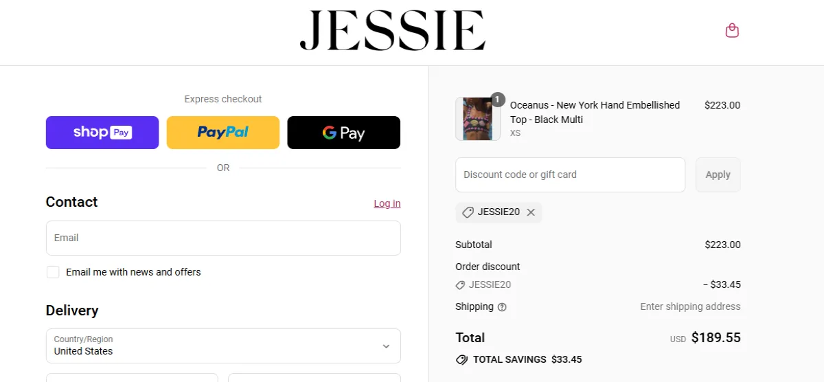 Proof screenshot for JESSIE20