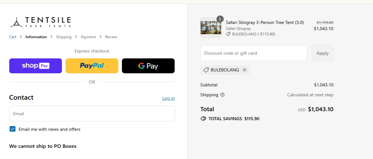 Proof screenshot for BuleBolang