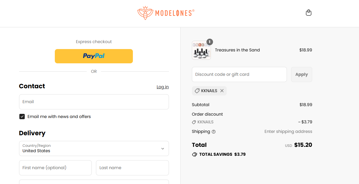 Proof screenshot for KKNAILS