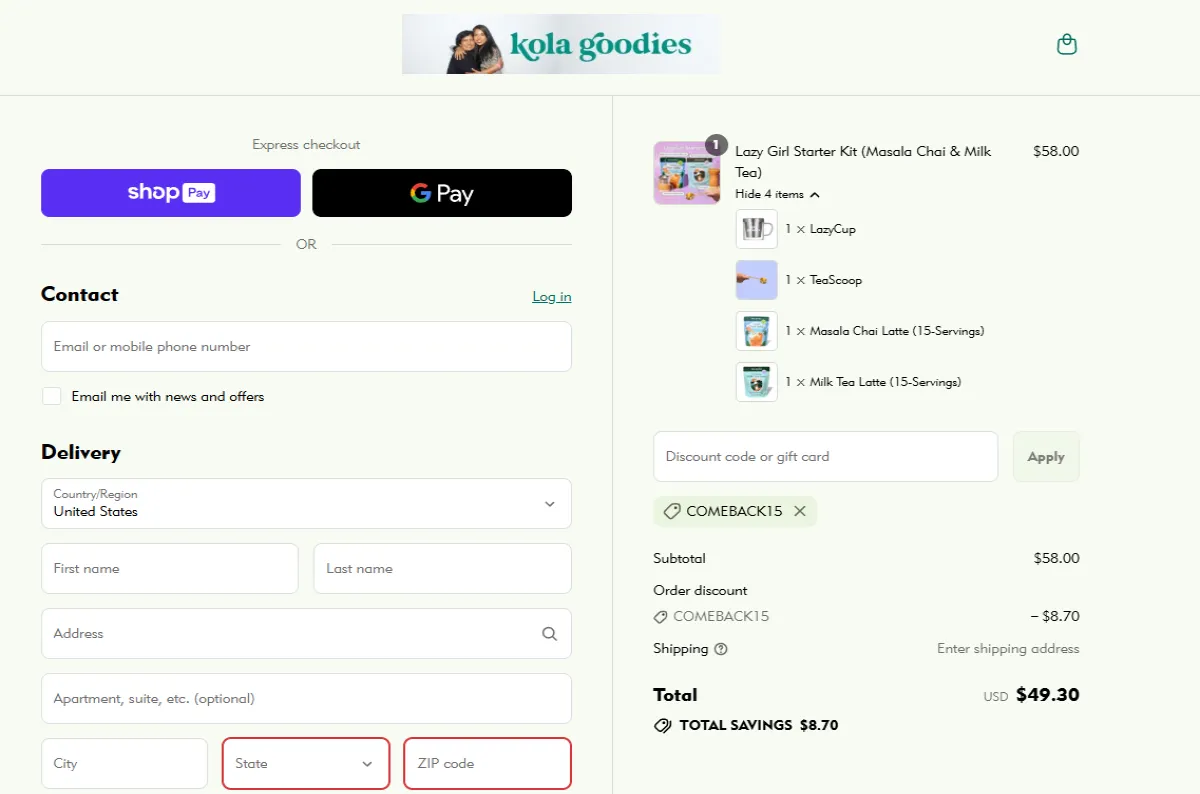 Proof screenshot for COMEBACK15