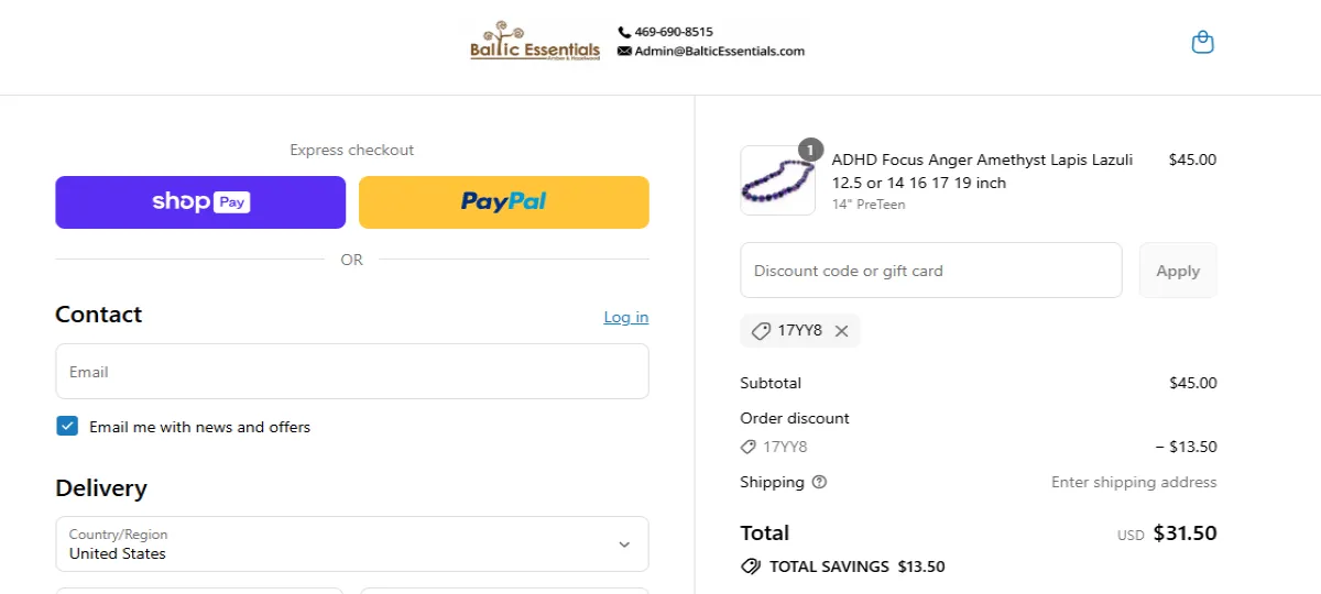 Proof screenshot for 17YY8