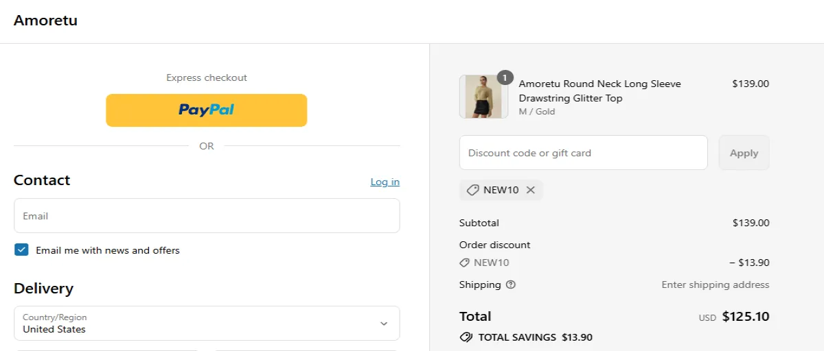 Proof screenshot for NEW10