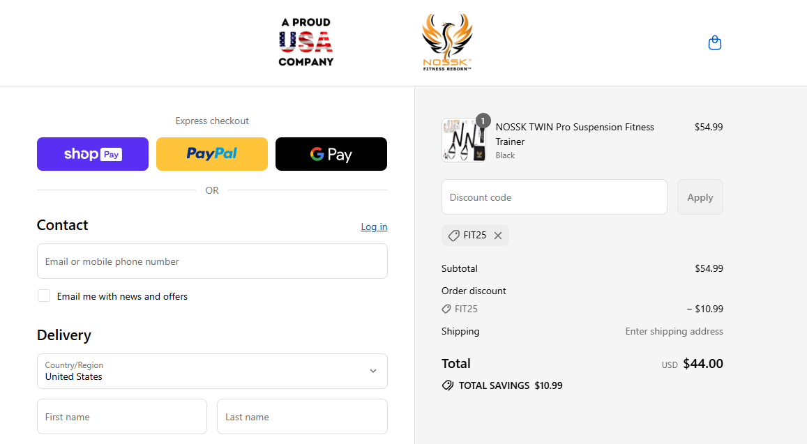 Proof screenshot for FIT25