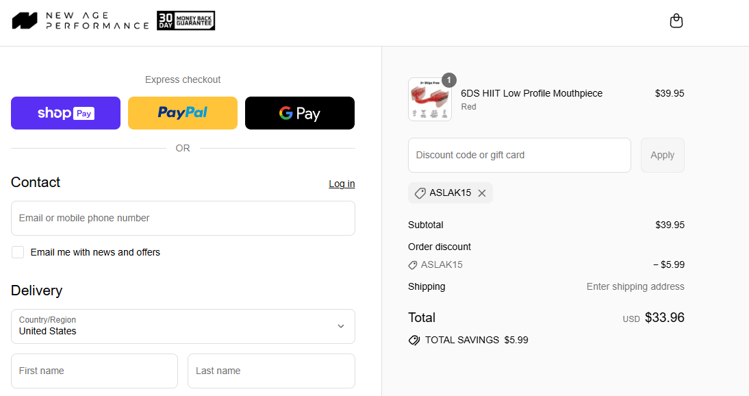 Proof screenshot for ASLAK15