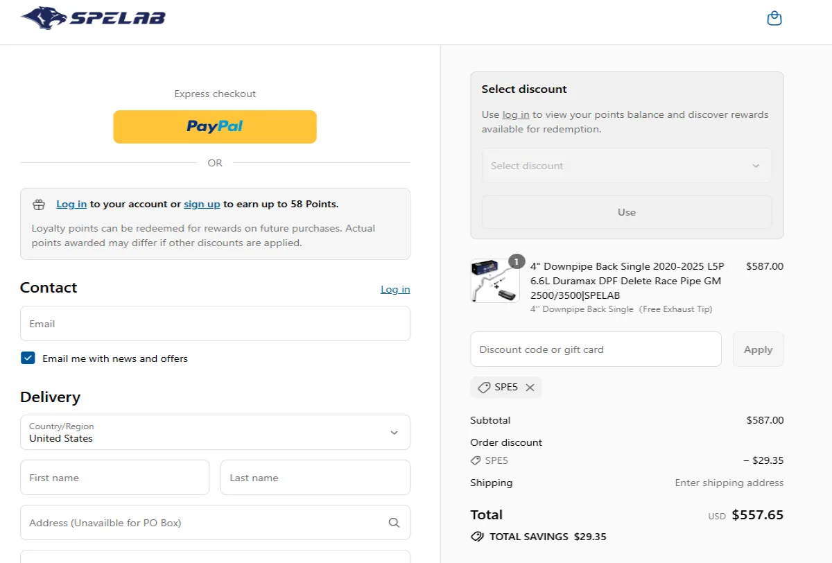 Proof screenshot for SPE5