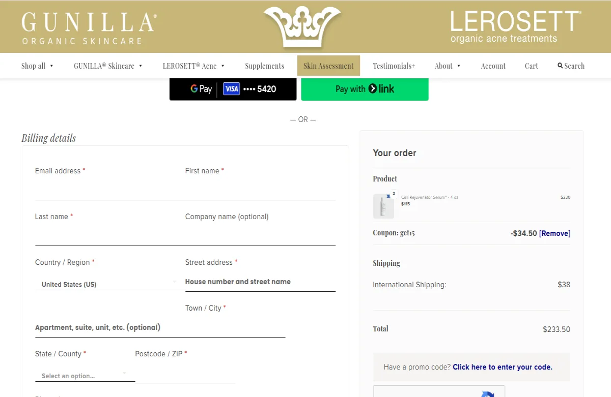 Proof screenshot for GET15
